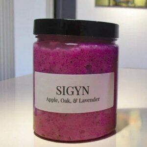 NEW Sea Salt Body Scrub. Lavender & Apple scent. Natural skin care.